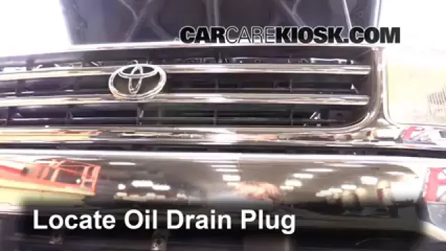 1996 Toyota T100 SR5 3.4L V6 Extended Cab Pickup Huile Changer l'huile et le filtre à huile